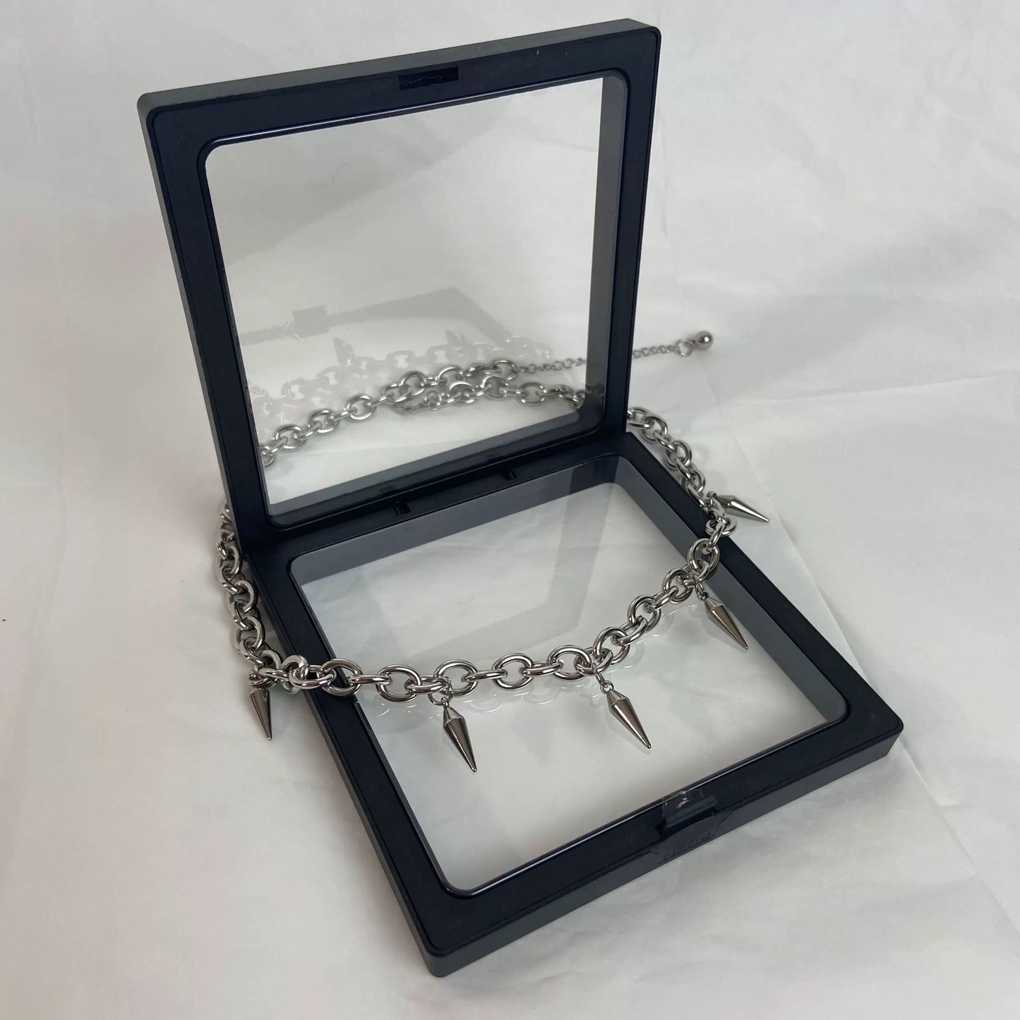 Cuban Link Stainless Steel Chain with Shards