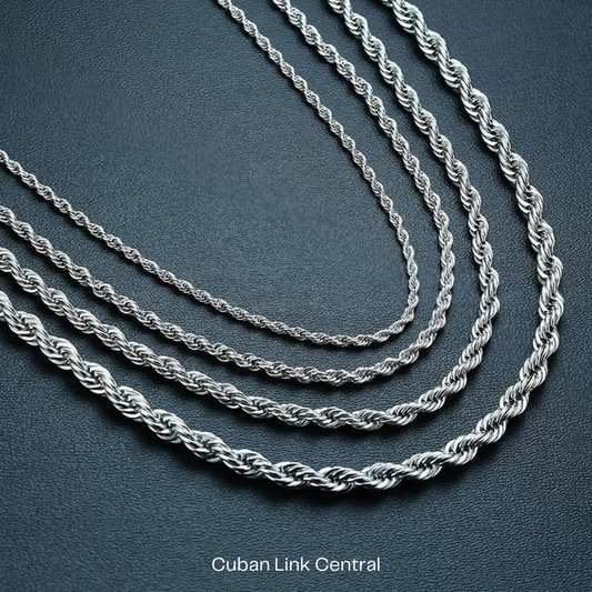 Rope Cuban Link Stainless Steel Chain